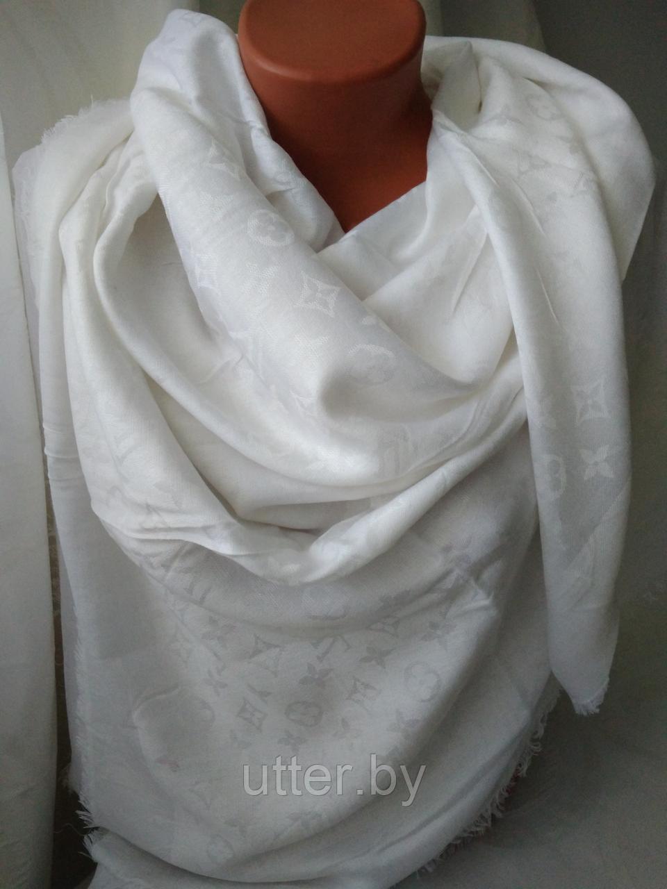 Платок Луи Виттон (Louis Vuitton) белый, фото 1