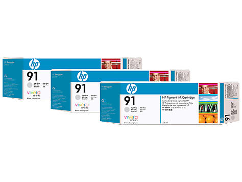 Картридж 91/ C9482A (для HP DesignJet Z6100) светло-серый, тройная упаковка