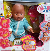 Кукла пупс Беби дол Baby Doll аналог Baby Born 9 функций 058-2 купить в Минске