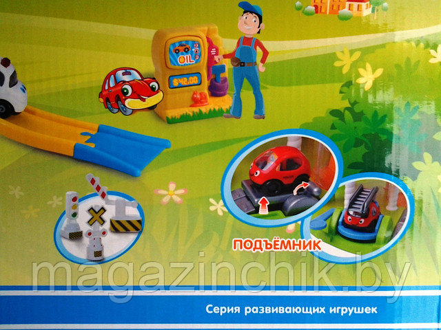 Детская парковка с машинками и вертолетом со светом, звуком 7191 купить в Минске - фото 3 - id-p3066633