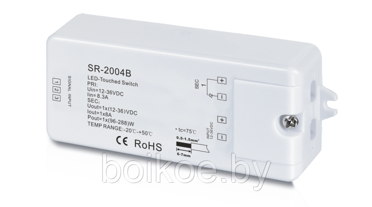 Cенсорный выключатель 12-36В "led-ball" SR-2004B - фото 1 - id-p68337159