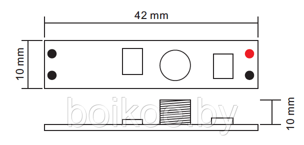 Мини-диммер 1-3А, сенсор для профиля SR-2901S - фото 2 - id-p68341348