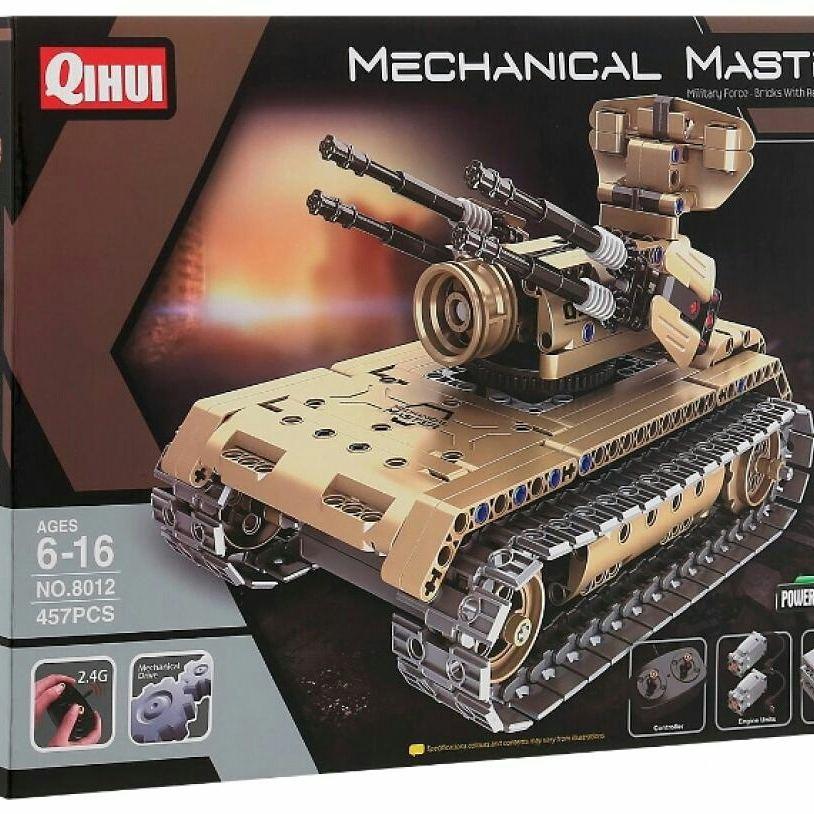 Радиоуправляемый конструктор Зенитный танк 8012, 457 деталей аналог Лего Техник