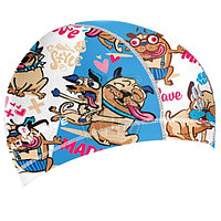 Шапочка для плавания детская Mad Wave Funky Dogs Junior (арт. M0525 03 0 00W)