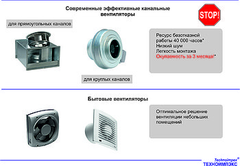 Современные эффективные канальные вентиляторы