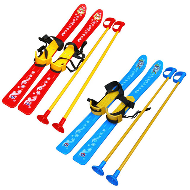 Лыжи с палками детские ТехноК 3350 (78 см) - фото 1 - id-p68382674