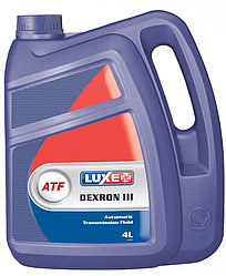 Трансмиссионное масло ATF Dextron III LUXE авт./трансм. (канистра 4л.)