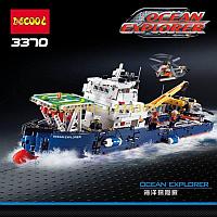 Конструктор Decool 3370 Исследователь океана, 1342 дет., аналог Лего Техник (LEGO Technic 42064)