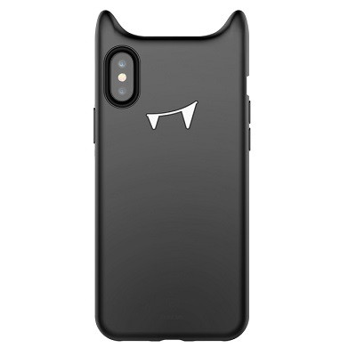 Силиконовый чехол Baseus Devil Baby Case Black для Apple iPhone Xs - фото 1 - id-p68421905