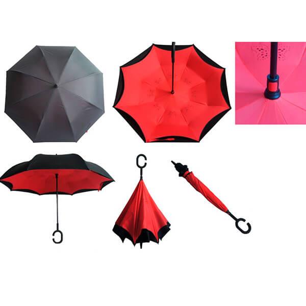 Зонт наоброт "КРАСНЫЙ МАК" (Umbrella) - фото 1 - id-p68424326