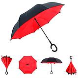Зонт наоброт  "КРАСНЫЙ МАК" (Umbrella), фото 2