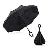 Зонт наоборот цвет Черный (Umbrella), фото 2