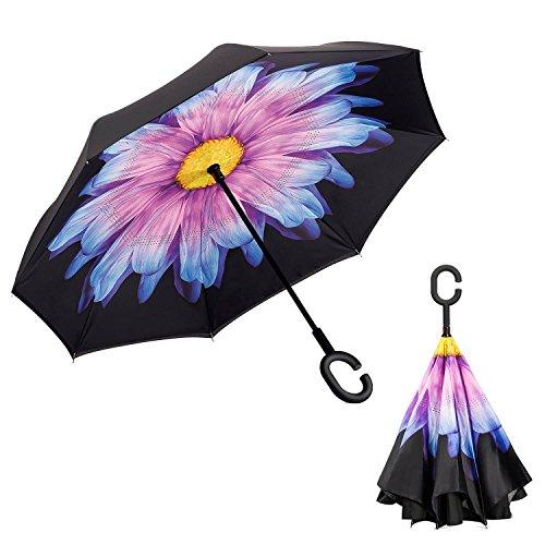 Зонт наоборот (Umbrella) (пурпурно-голубой цветок)