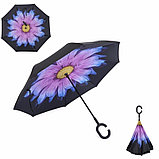 Зонт наоборот (Umbrella) (пурпурно-голубой цветок), фото 3