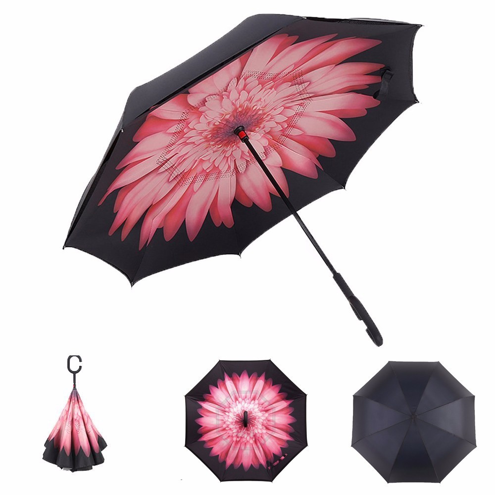 Зонт наоборот (Umbrella) (пурпурный цветок)