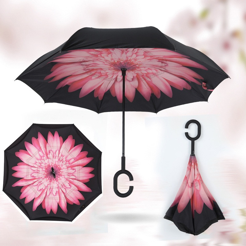 Зонт наоборот (Umbrella) (пурпурный цветок) - фото 3 - id-p68424528