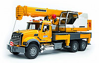 Игрушка Автокран MACK Bruder Liebherr 02818