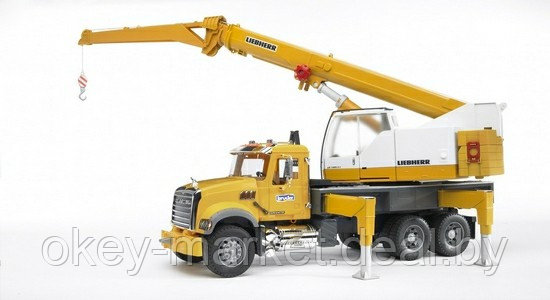 Игрушка Автокран MACK Bruder 02818 - фото 6 - id-p68424749