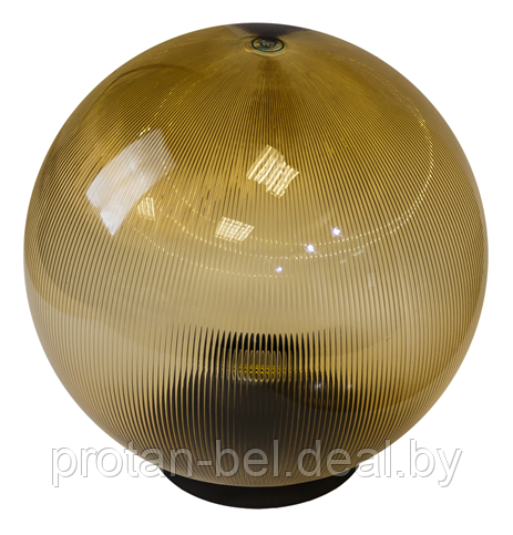Светильник садово-парковый НТУ-02, золотистый с призматической поверхностью - фото 1 - id-p68432904