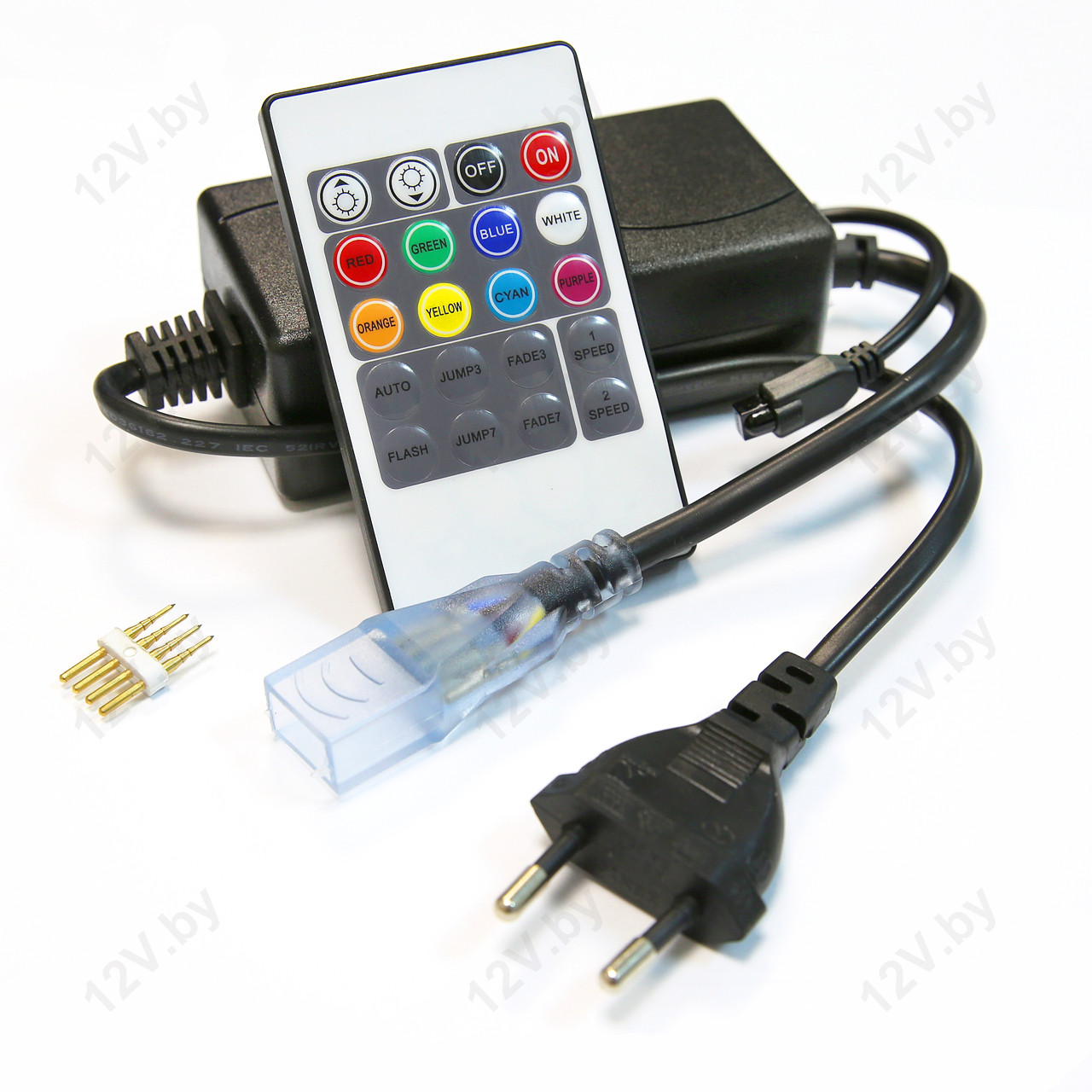 Контроллер для управления RGB лентами 220V с ПДУ (IR)
