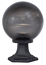 Светильник НТУ 02-60-205, дымчатый с призматической поверхностью и стойкой FSU1
