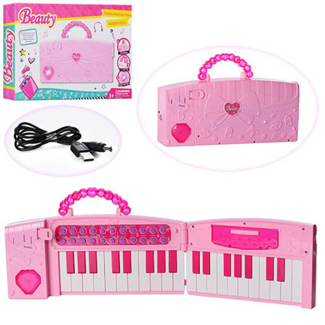 Синтезатор детский Beauty 102А с USB складной/сумка - фото 1 - id-p68439828