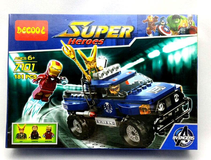 Конструктор Decool 7101 "Мстители Локи" (аналог Lego Super Heroes 6867) 181 деталь