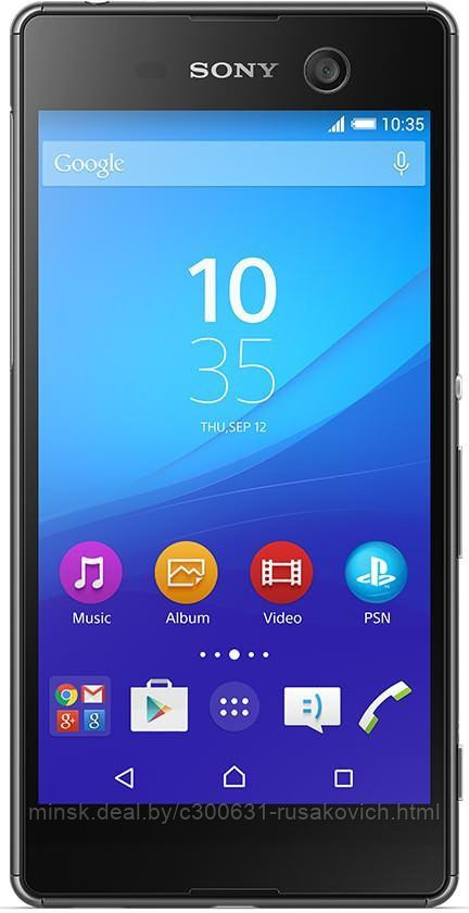 Дисплейный модуль Sony E5663 XPERIA M5 черный (оригинал)
