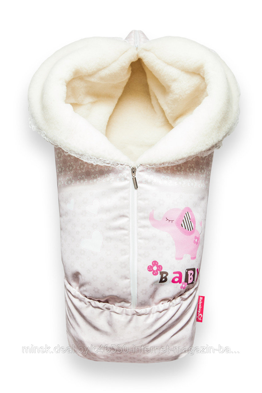 Конверт для новорожденного на выписку зимний на овчине."Bocman" - фото 6 - id-p68452252