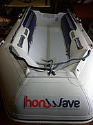 Лодка ПВХ HondaWave Т32 с надувным дном (БУ)