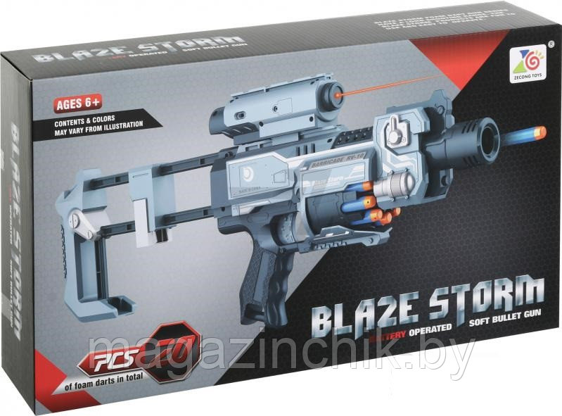 Бластер Нерф Blaze Storm 7083, 20 снарядов, на батарейках, лазер, типа Nerf - фото 2 - id-p68502436