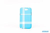 Пластиковая накладка на заднюю крышку Miss Case для Samsung N7100 Galaxy Note 2 голубая