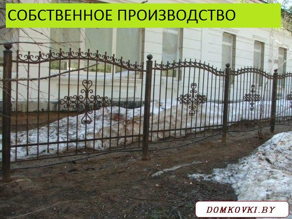 Кованые заборы и ограждения модель10