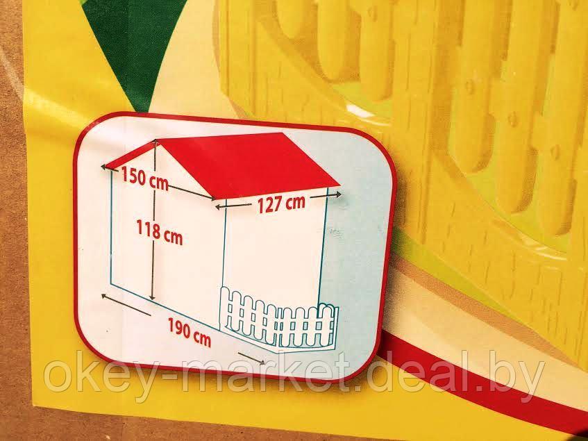 Детский игровой домик Mochtoys 10859 с забором - фото 3 - id-p68512403