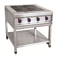 Плита Электрическая Abat Эпк-48П Четырехконфорочная Без Жарочного Шкафа (Полностью Нерж, Серия 900)