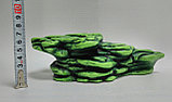 Камень Для Террариума Подставка Для Черепах 17 x 9 x 7 см суша К-25 зеленая, фото 4