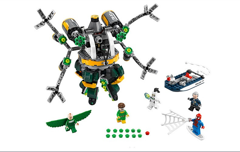 Конструктор LEPIN 07040 аналог LEGO 76059 Человек-паук: В ловушке Доктора Осьминога SUPER HEROES MARVEL - фото 5 - id-p68531964