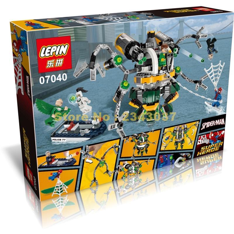 Конструктор LEPIN 07040 аналог LEGO 76059 Человек-паук: В ловушке Доктора Осьминога SUPER HEROES MARVEL - фото 3 - id-p68531964