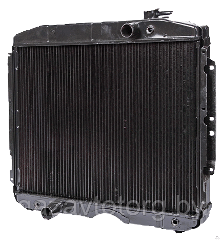 Радиатор охлаждения ГАЗ-33081, медн 2-х рядн (Лихославль), 121130101010, фото 2