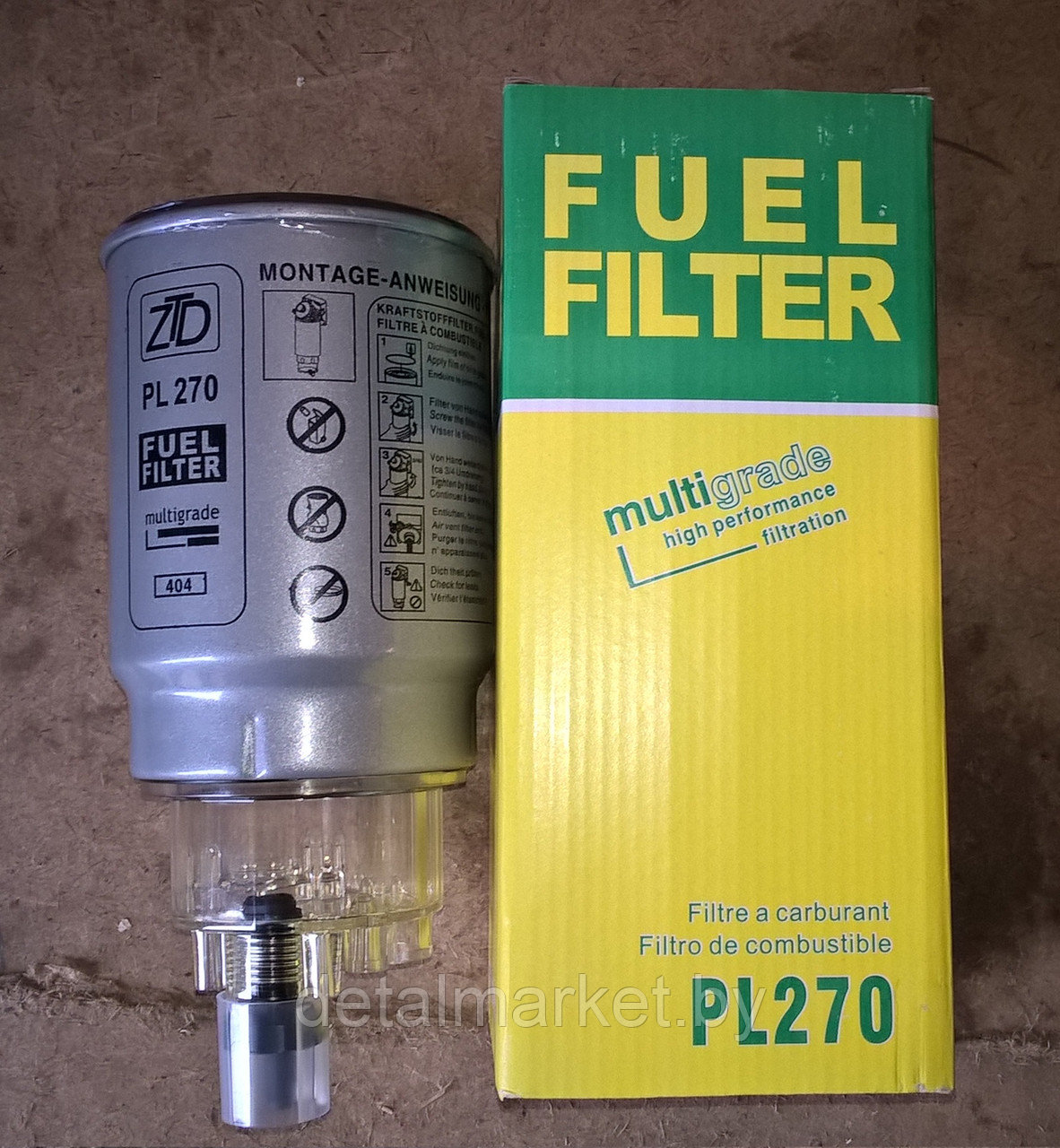 Элемент фильтра топливного (с отстойником) ЕВРО PL270 - фото 3 - id-p68541056
