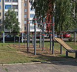 Воркаут - Комплекс со шведской стенкой, лавкой для пресса, разновысотными турниками SVR-52, фото 3