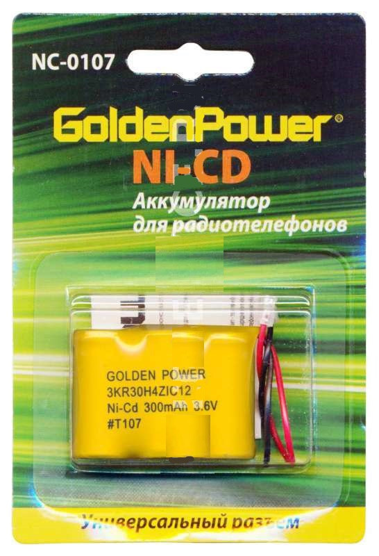 Аккумулятор Golden Power T-107- B 3.6V 300mAh - фото 1 - id-p68559326