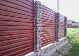 Профнастил для забора, забор из профнастила, 0,4-0,7 мм, мат,глянец,цинк, двухсторонний, фото 3