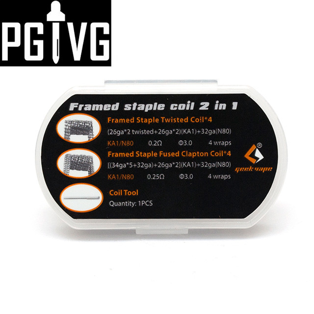 Готовые спирали GeekVape Framed Staple Coil (4 витка/8 шт.)