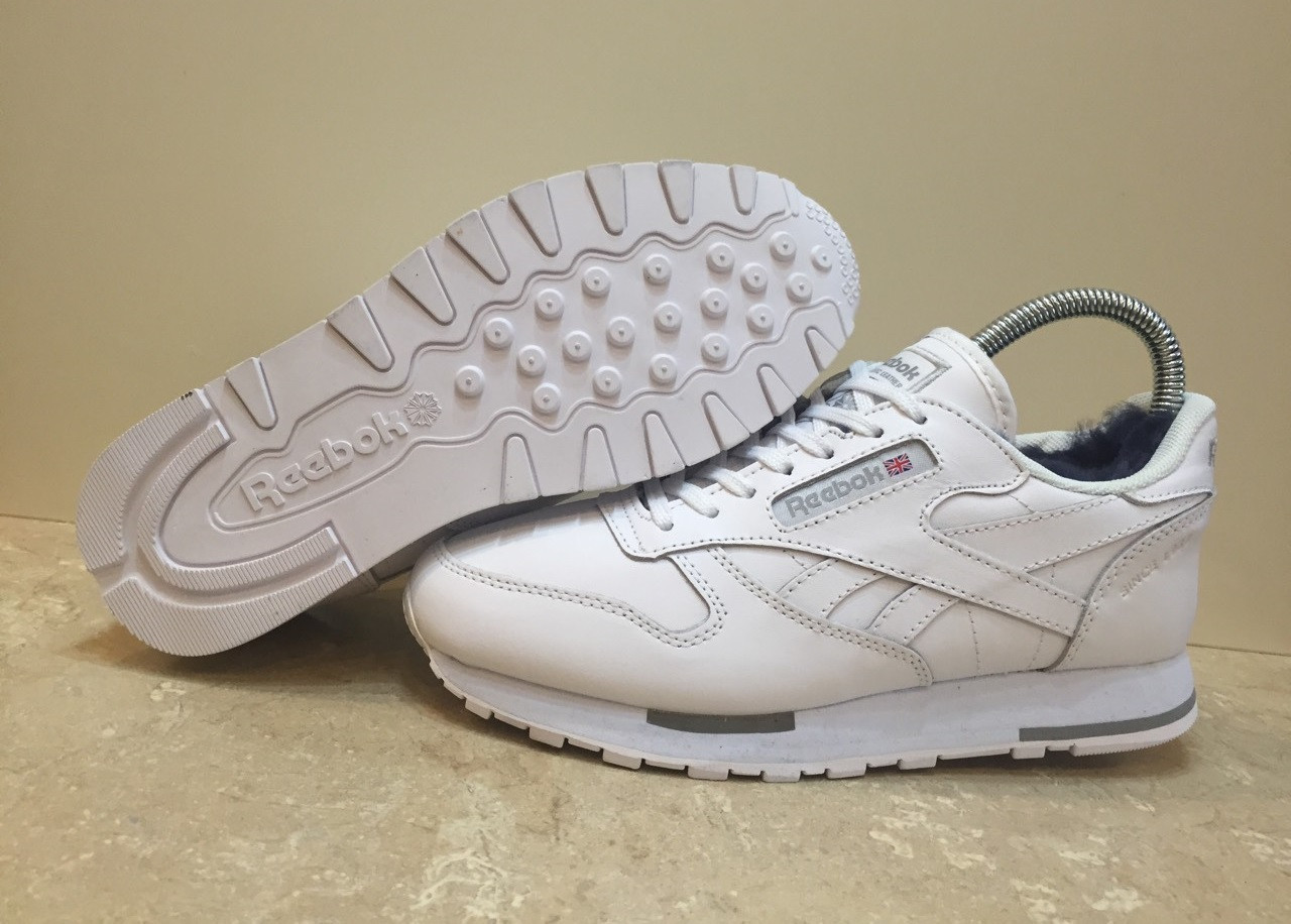 Кроссовки Reebok Classic White зимние 38 - фото 1 - id-p111114260