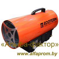 Газовый нагреватель воздуха Ecoterm GHD-30T  (30 кВт, 220 Вольт, электронный поджиг)