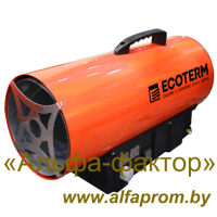 Газовый нагреватель воздуха Ecoterm GHD-30T (30 кВт, 220 Вольт, электронный поджиг)