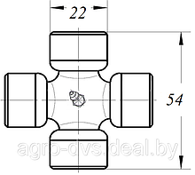 Крестовина Серия -1 (22х54)