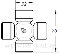 Крестовина Серия -32 (W2400) (32х76)