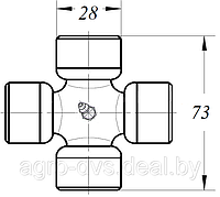 Крестовина К 016-01 (28х73)